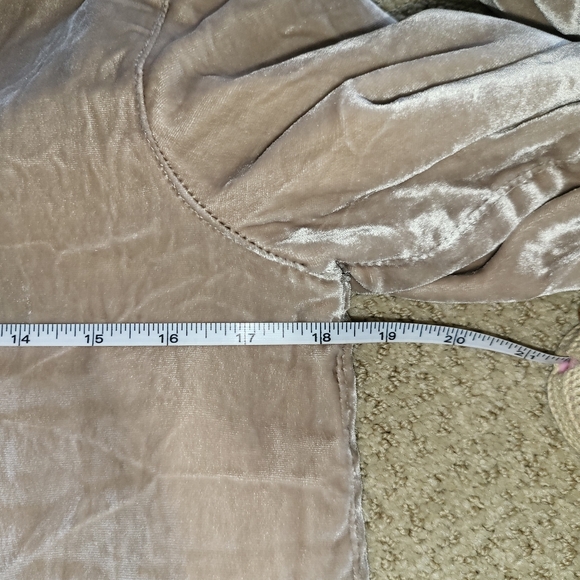 Women's Tan Velvet Bomber Jacket NWOT Size XXS - Picture 12 of 15